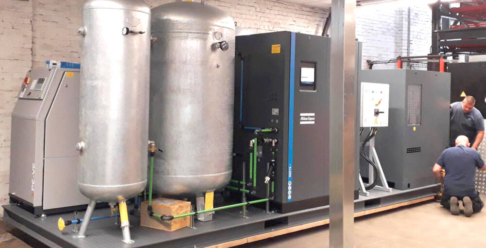 in-house nitrogen generatior SKID for sheet metal laser cutting
